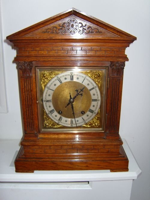 Bracket Clock in Oak